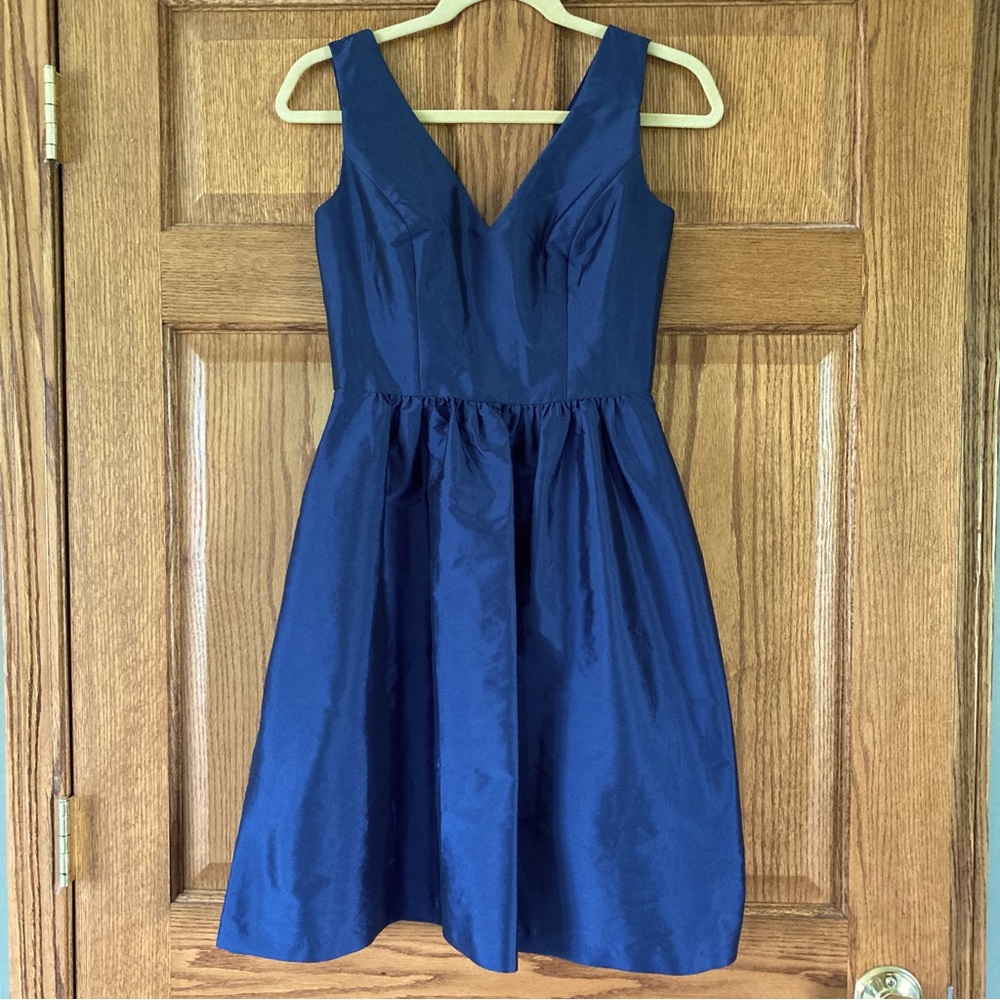 ALFRED SUNG Blue Sleeveless Dress